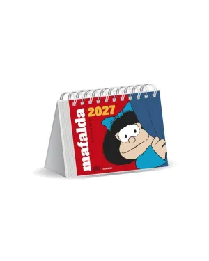 CALENDARIO 2027 MAFALDA ESCRITORIO ROJO SIN CAJA
