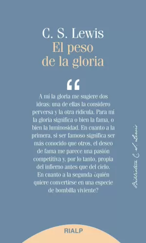 EL PESO DE LA GLORIA