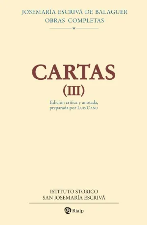 CARTAS III (EDICIÓN CRÍTICO-HISTÓRICA)