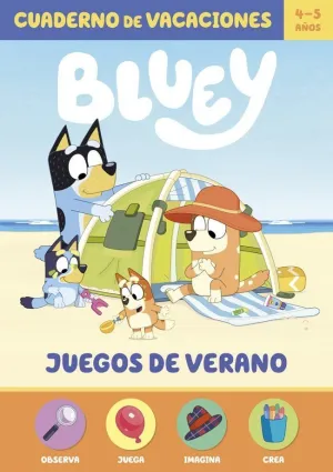 JUEGOS DE VERANO:CUADERNO DE VACACIONES BLUEY