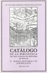 CATÁLOGO BIBLIOTECA DIECIOCHESCA REAL COLEGIO. LIBROS ARTILLERÍA
