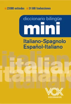 DICCIONARIO MINI ITALIANO SPAGNOLO ESPAÑOL ITALIAN